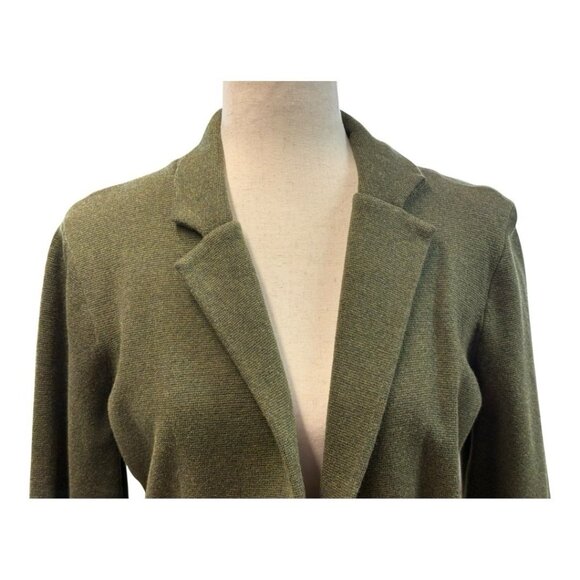 J Crew Womens Schoolboy Sweater Blazer~Size Medium~Green Heather Loden Top - Picture 5 of 13